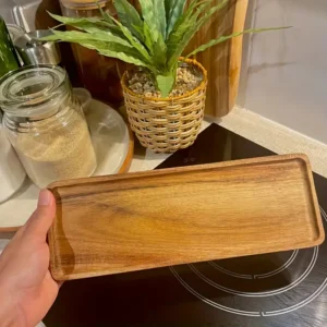 Grande Assiette Rectangulaire En Bois – Image 4