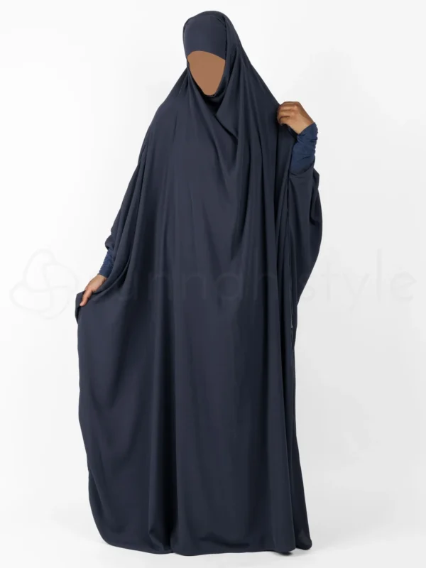 Ensemble de prière pour femme (Robe et son khimar assorti intégré)  Couleur noir