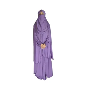 Jilbab deux pièces (Cape + Jupe) - Tissu de qualité supérieure  - (Plusieurs Couleurs) – Image 5